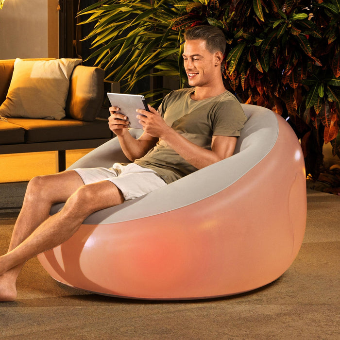 Inflatable Outdoor Luxury Chair with LED Lights