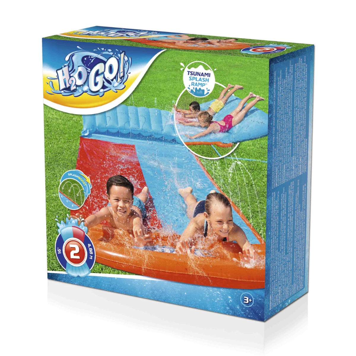 H2OGO! Tsunami Double Splash and Slide, with Sprinklers