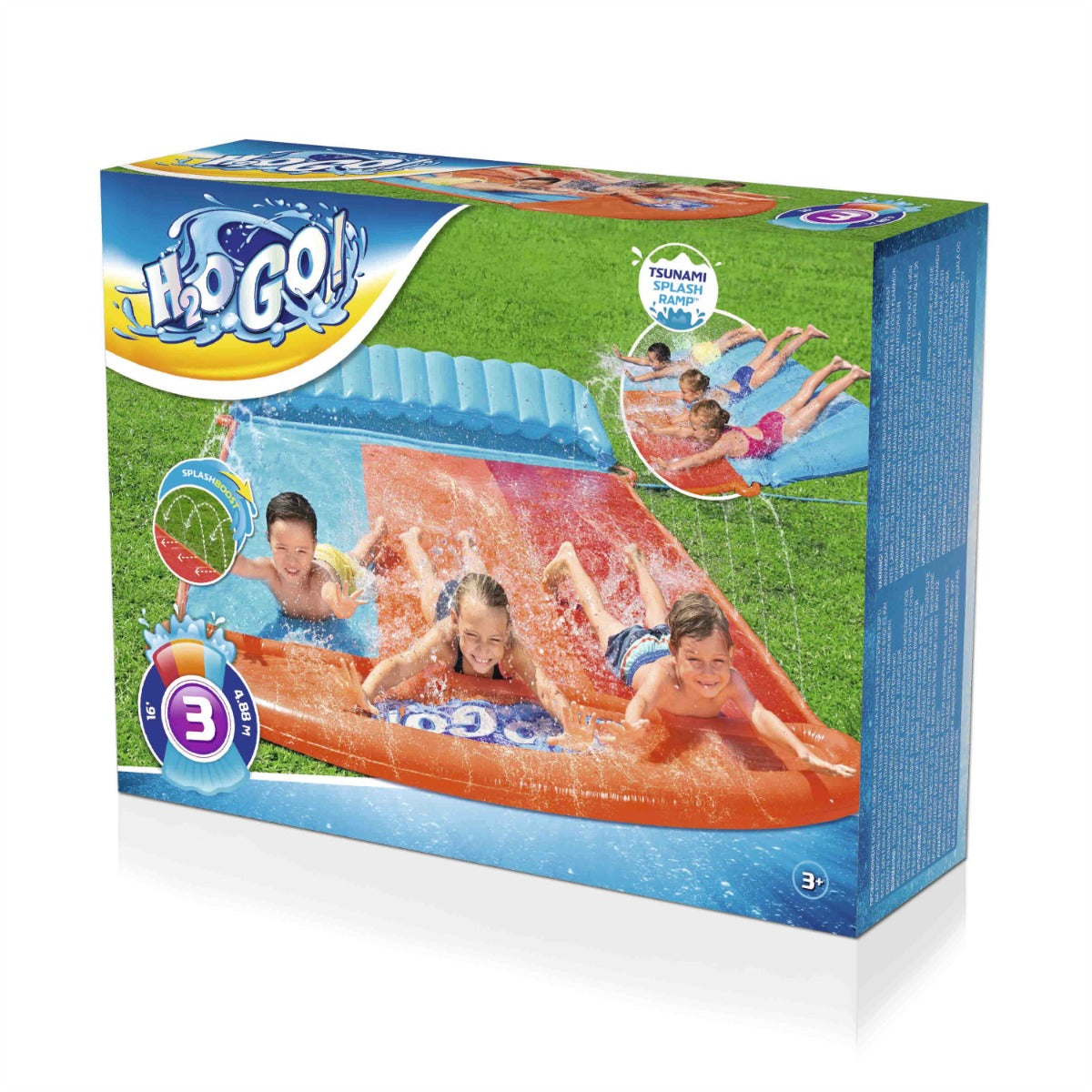 H2OGO! Tsunami Triple Splash and Slide, with Sprinklers