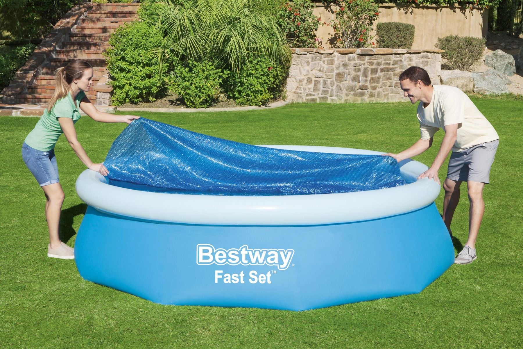 10ft Solar Pool Cover for Steel Pro Max Above Ground Pool