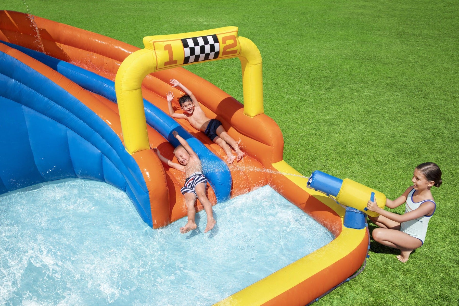 H2OGO! Super Speedway Mega Inflatable Water Park