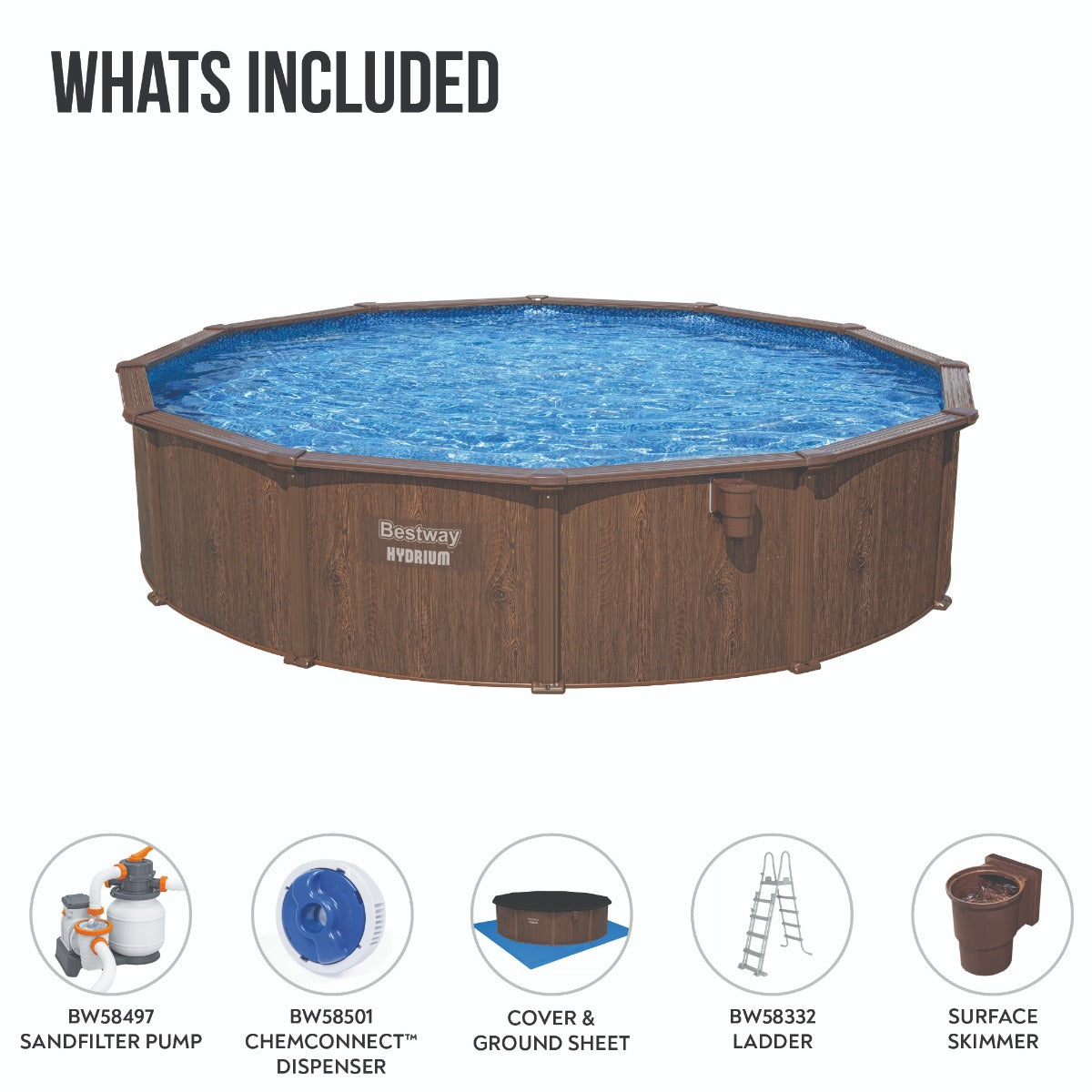complete above ground pool set