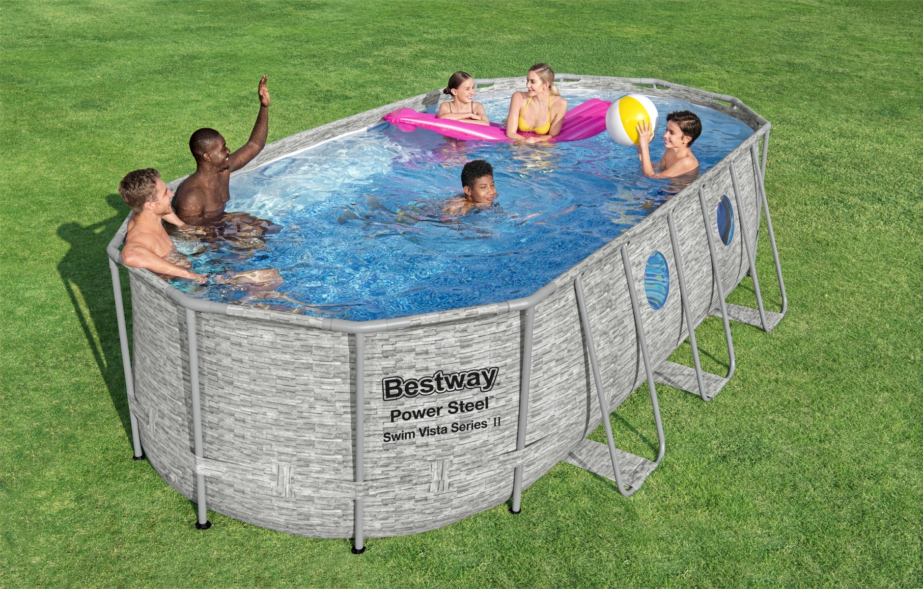 metal framed pool