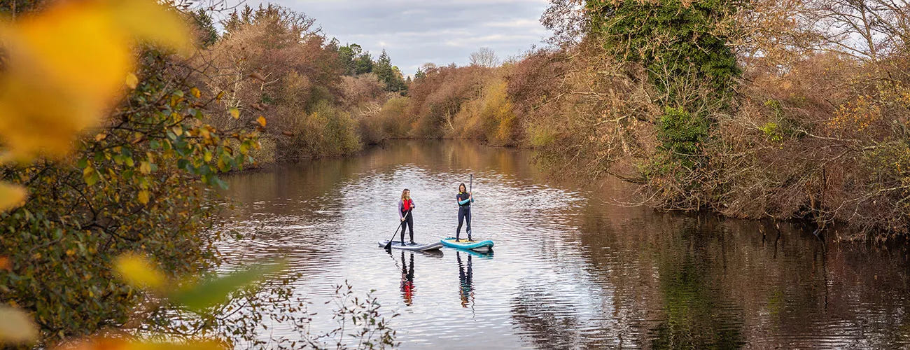 Autumn paddle boarding