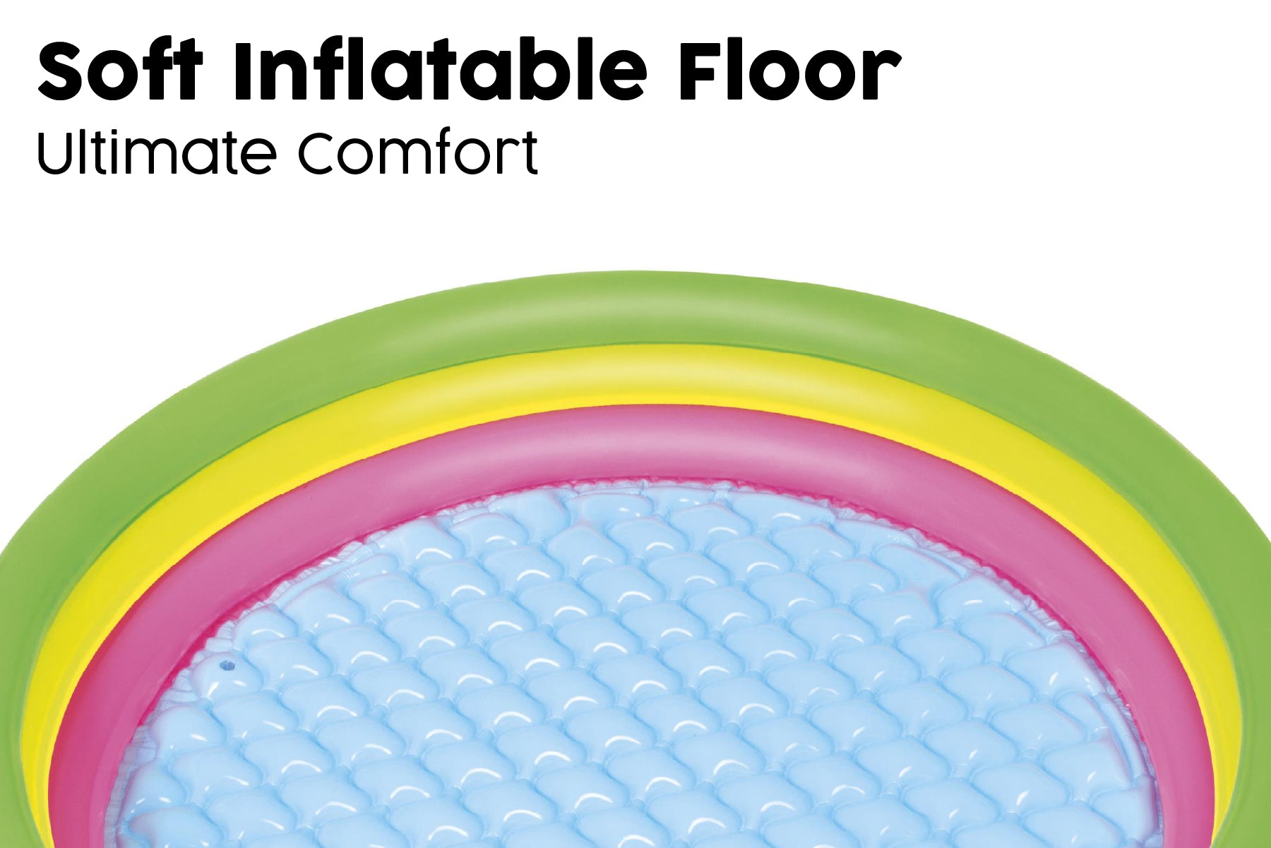 3-Ring Colourful Kids Inflatable Paddling Pool
