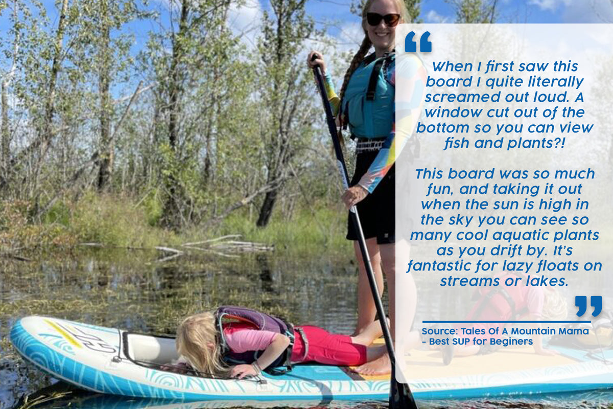 Hydro-Force 11ft Inflatable Paddle Board SUP Set - Panorama