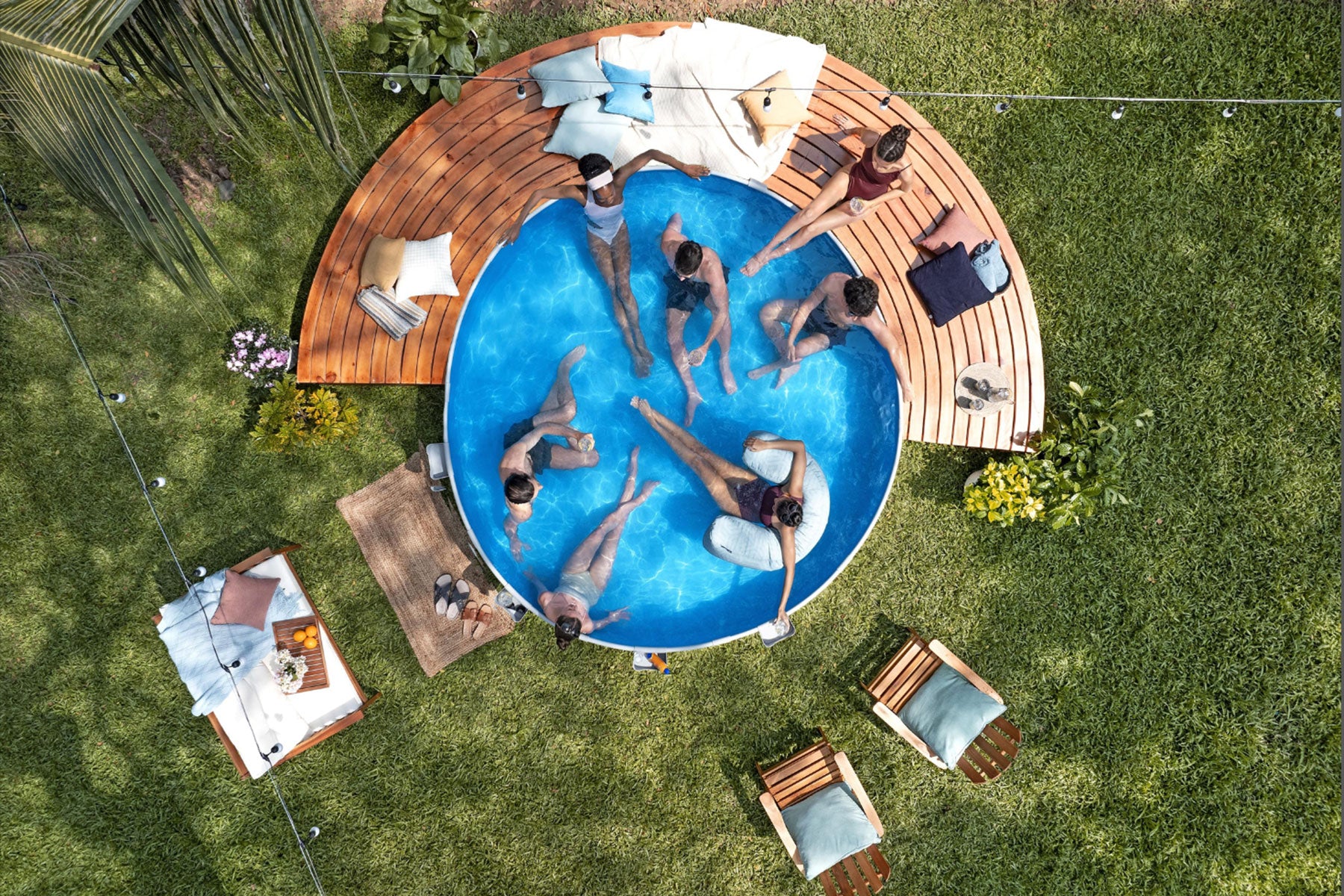 bestway round pool set