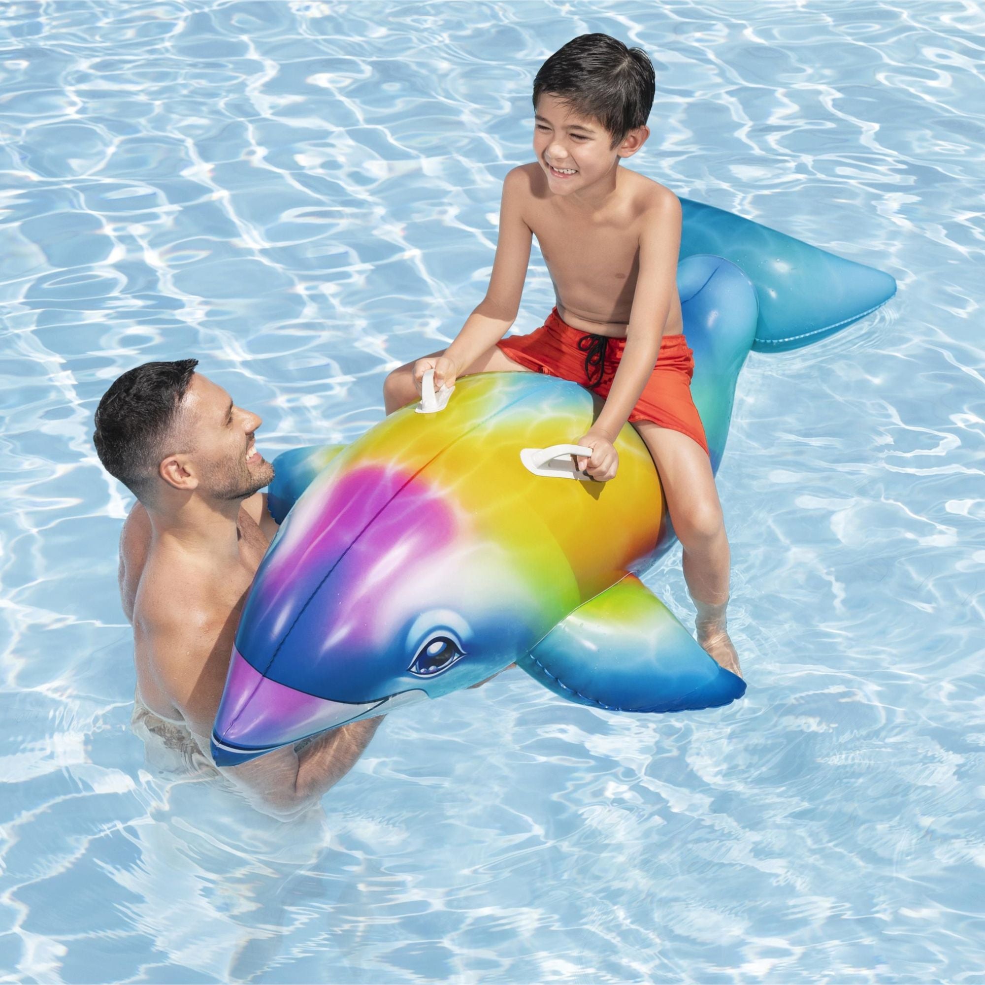 Dolphin Inflatable Pool Ride-On