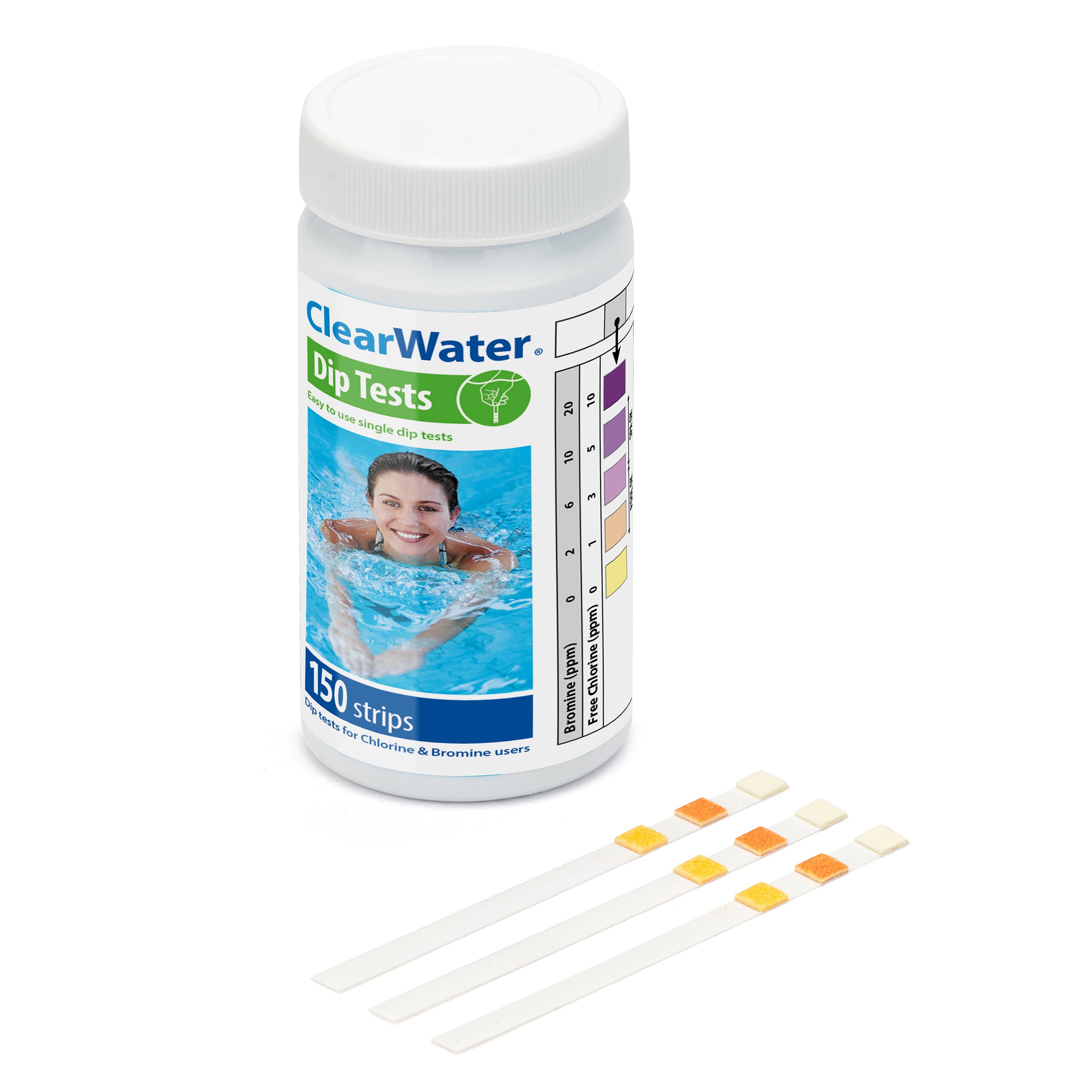 Clearwater 4-In-1 Pool & Spa Test Strips (150 Test Strips)