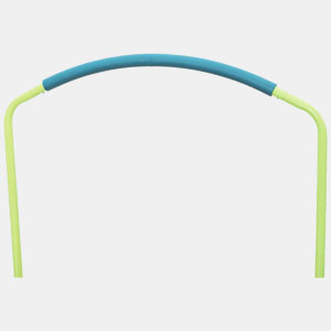 trampoline with handlebars