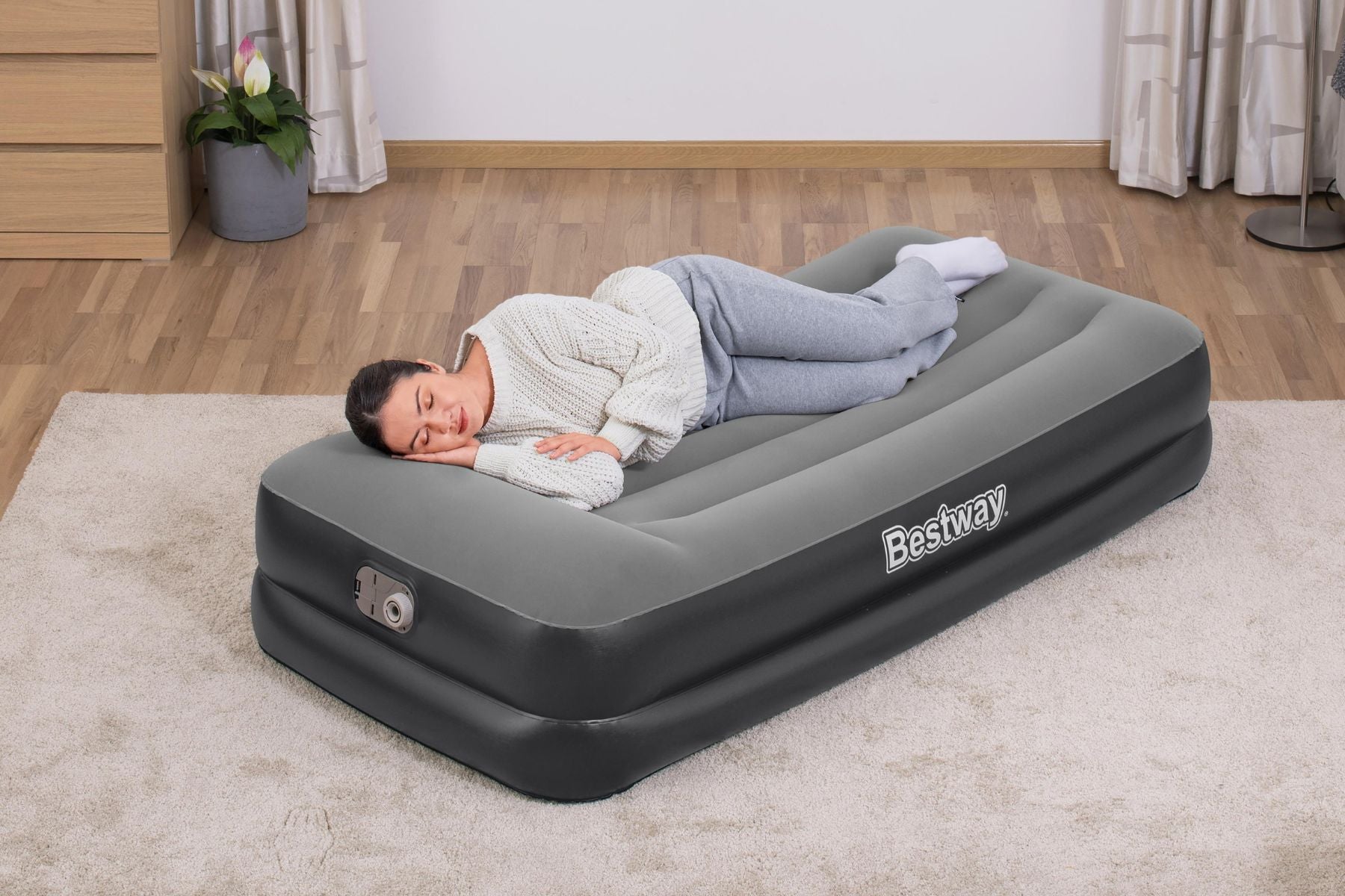 Tritech Air Mattress Twin Built-in AC pump Bestway UK
