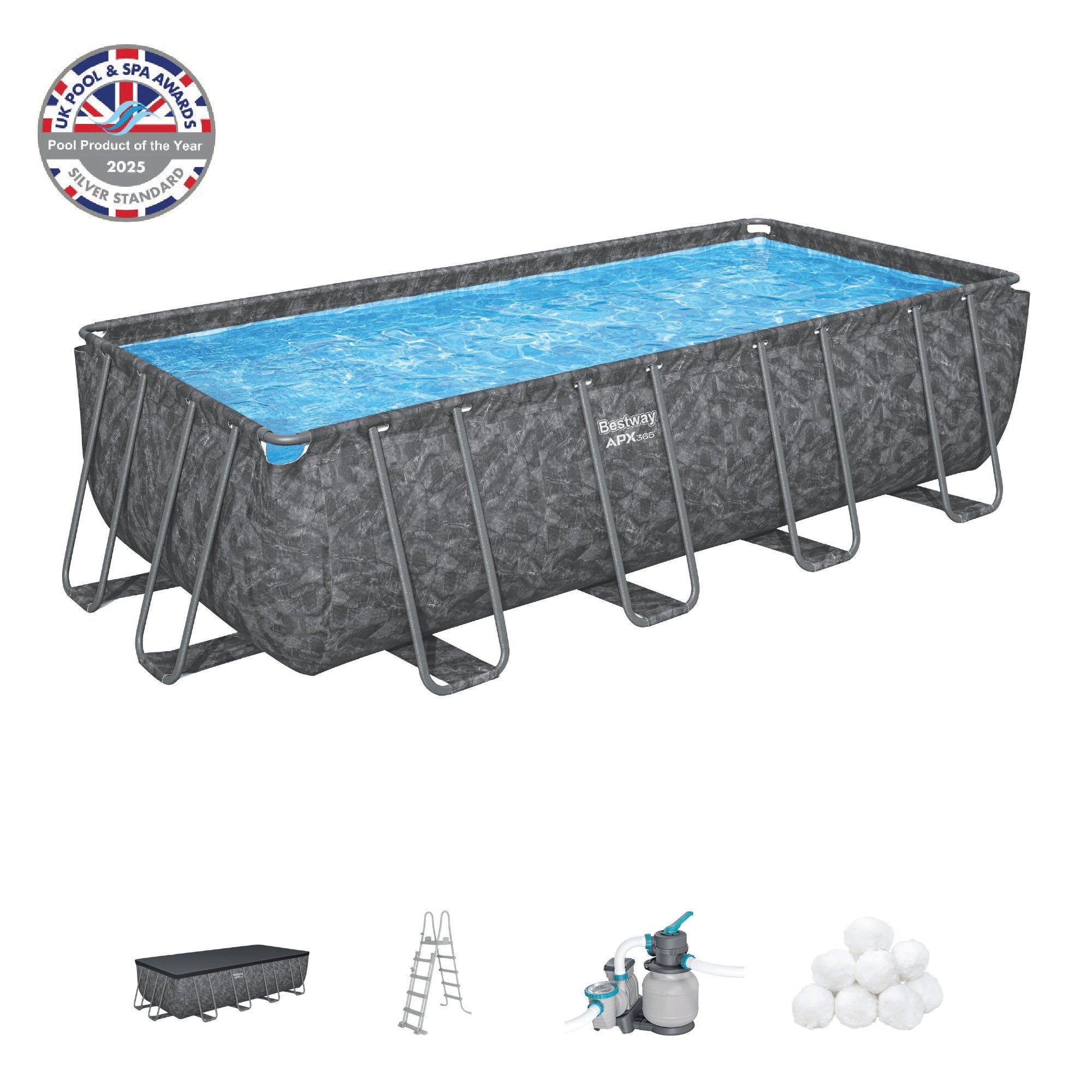 18ft Rectangular APX 365 Above Ground Pool | Bestway Store UK | Bestway UK