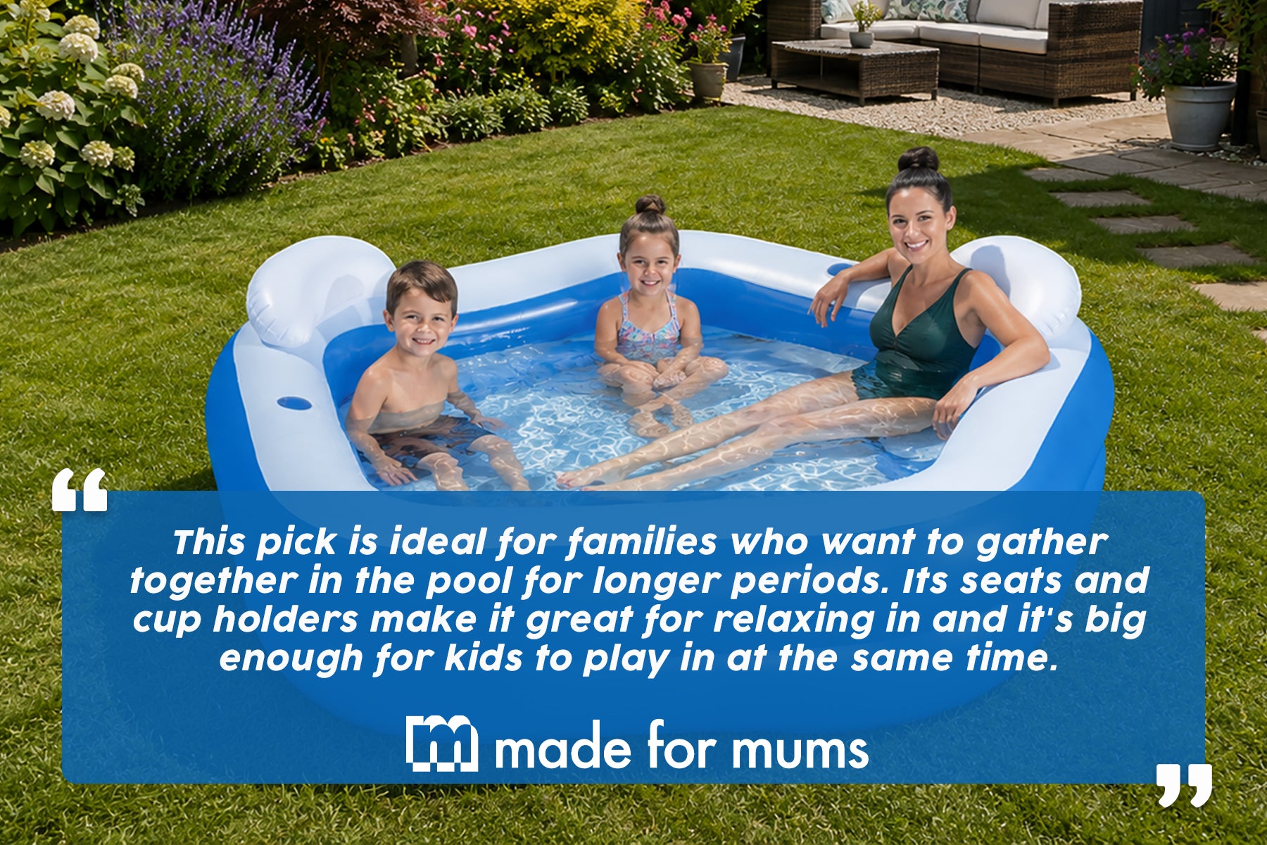 bestway inflatable pool with seats made for mums review