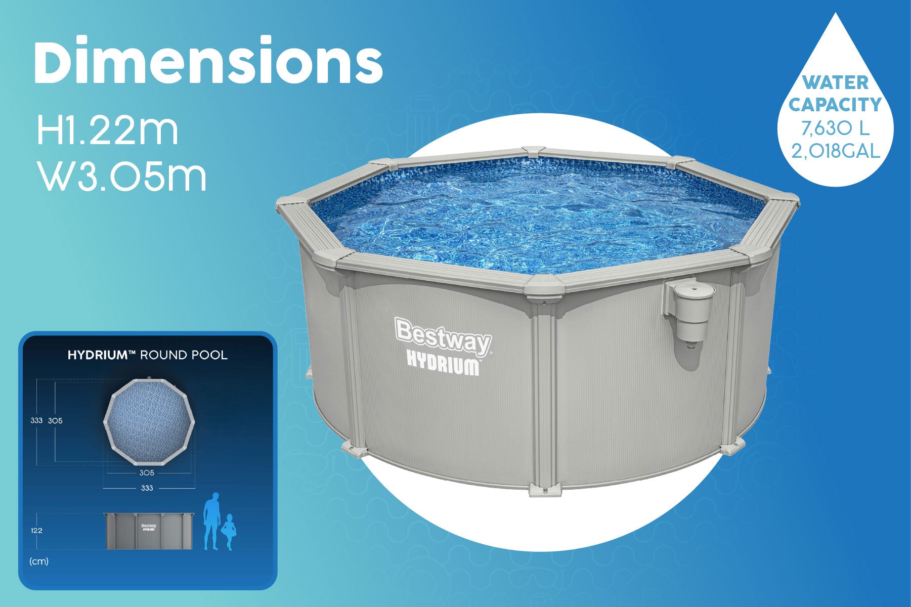 bestway 10ft above ground pool