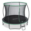 Trampoline with safety net and ladder on a white background