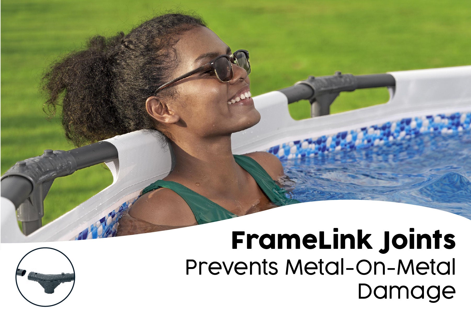steel frame above ground pool