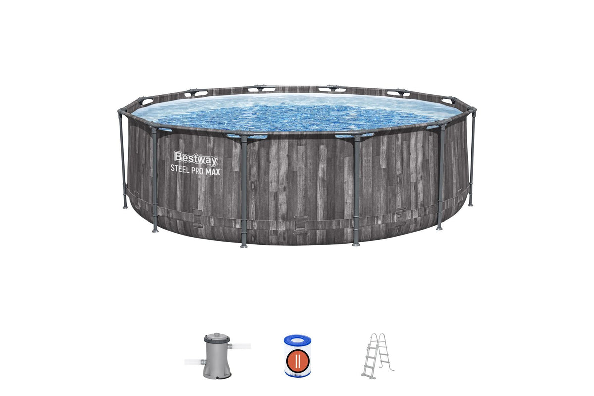 12ft x 39.5in Steel Pro Max Round Pool Set | Bestway UK
