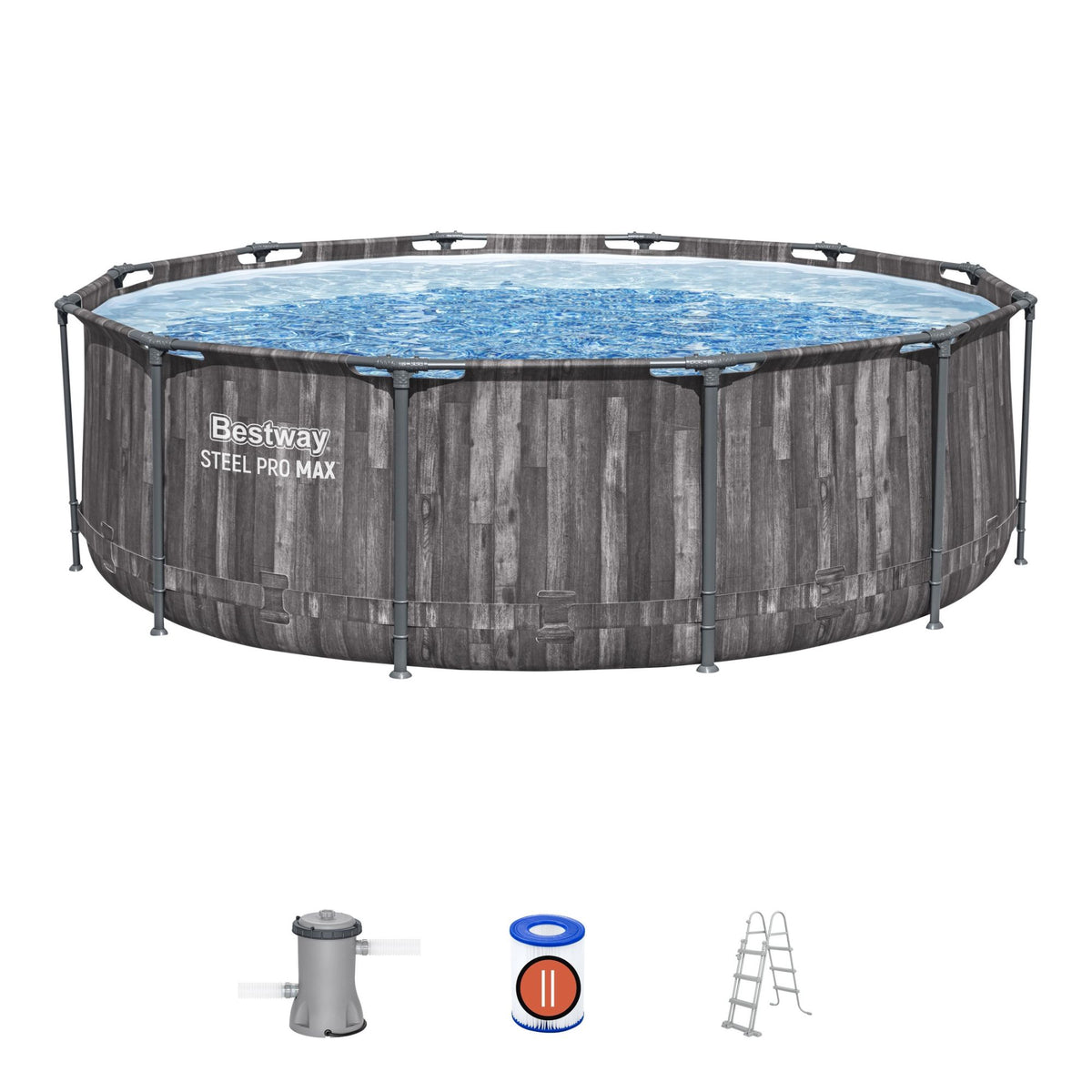 12ft x 39.5in Steel Pro Max Round Pool Set | Bestway UK