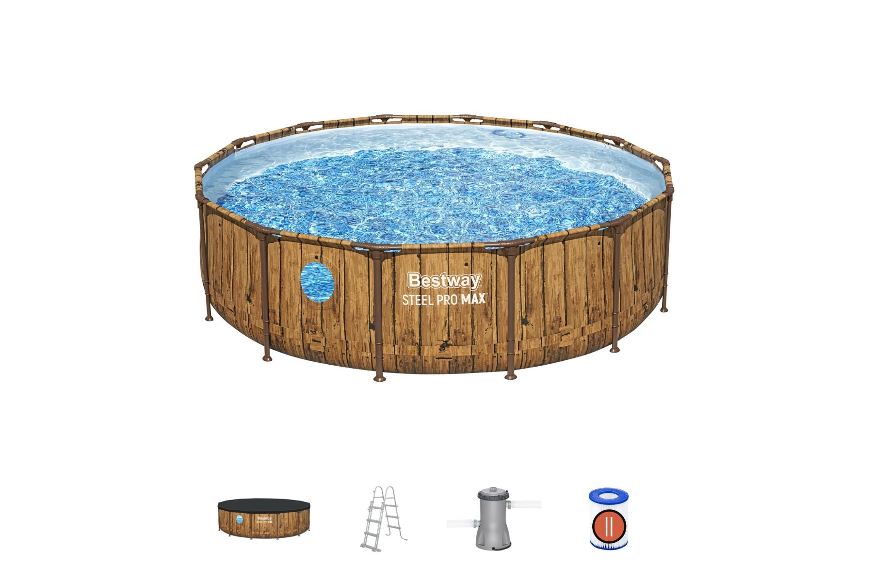 steel frame above ground pool