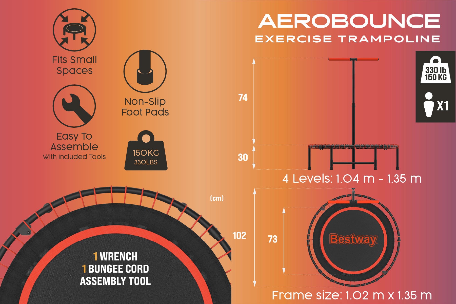 bestway aerobounce trampoline 