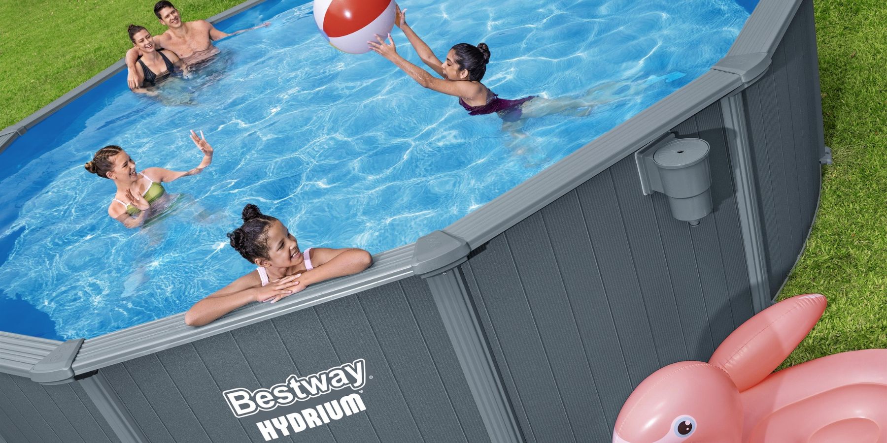 steel frame above ground pool