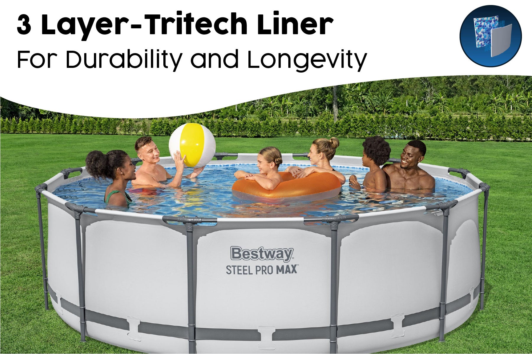 12ft family swimming pool 