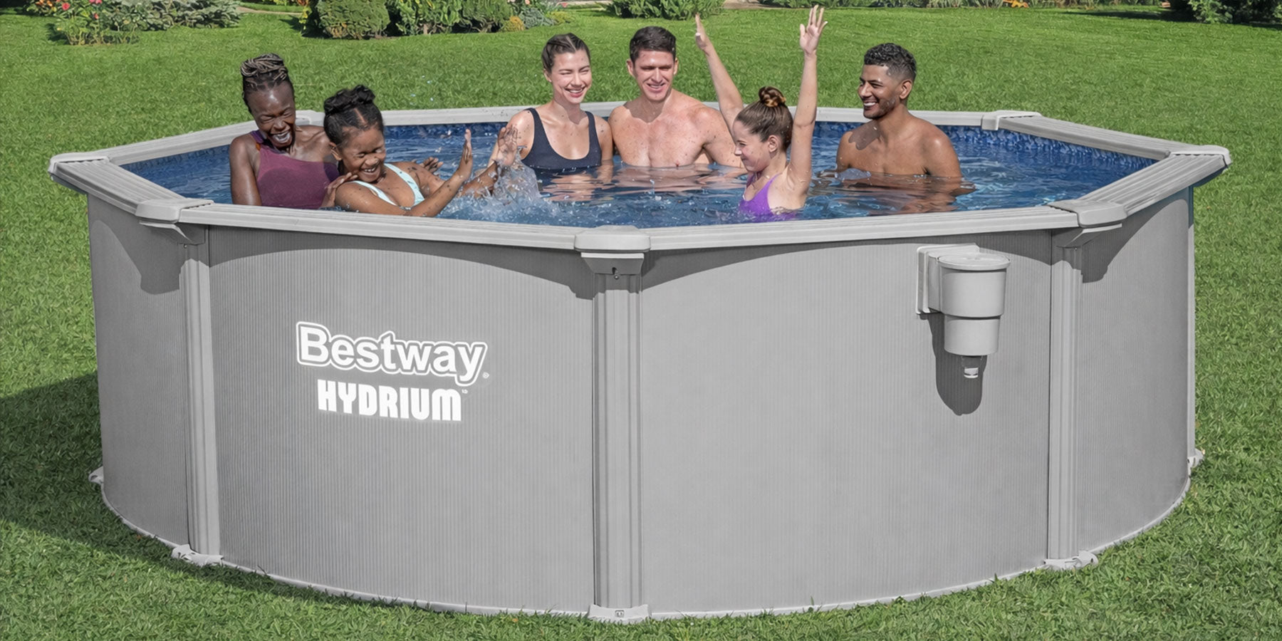 grey 10ft above ground pool