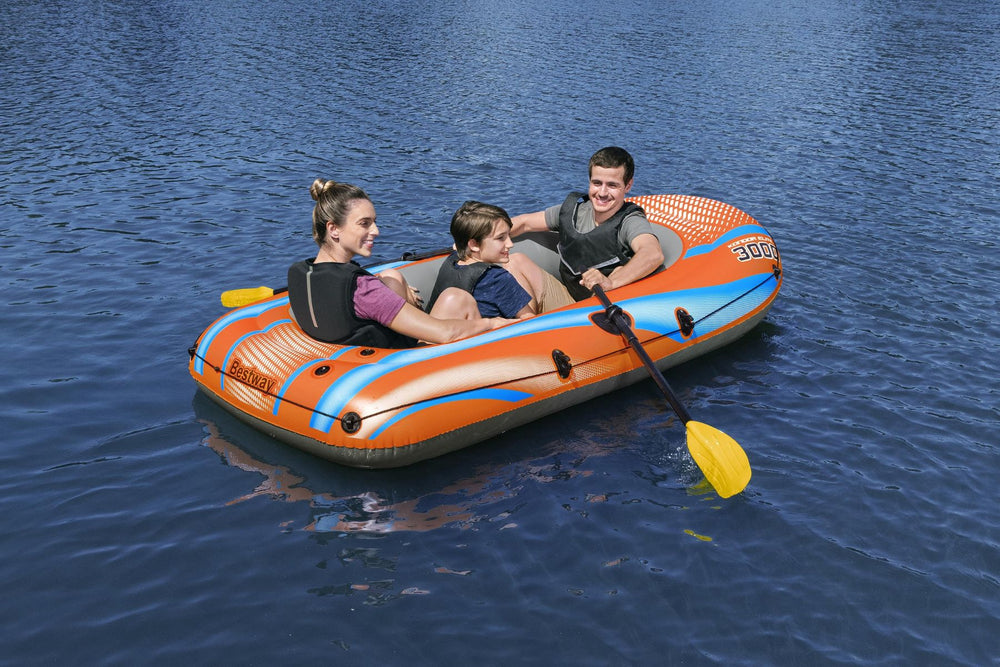 3 Man Inflatable Raft 3 Person Inflatable Boat Set Kondor Elite 3000 | Bestway UK