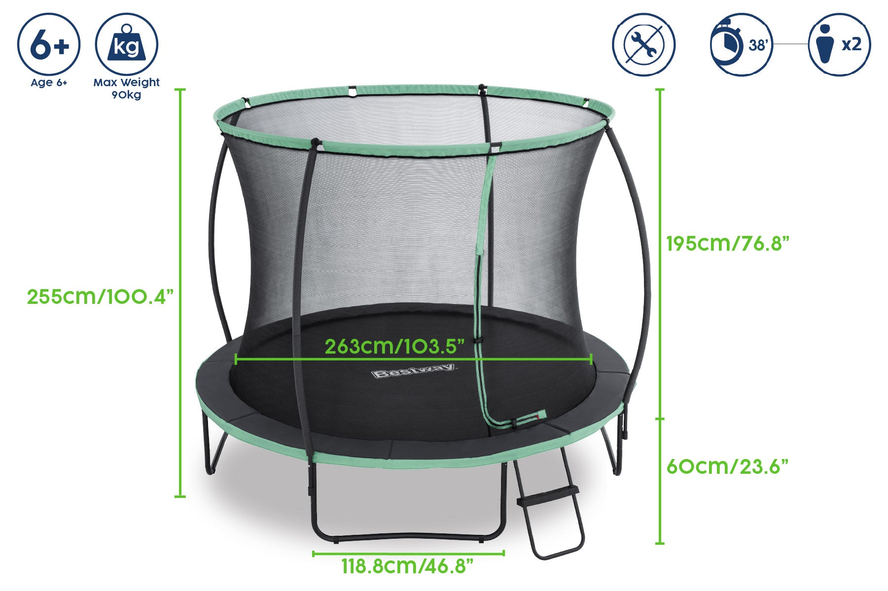 large outdoor trampoline