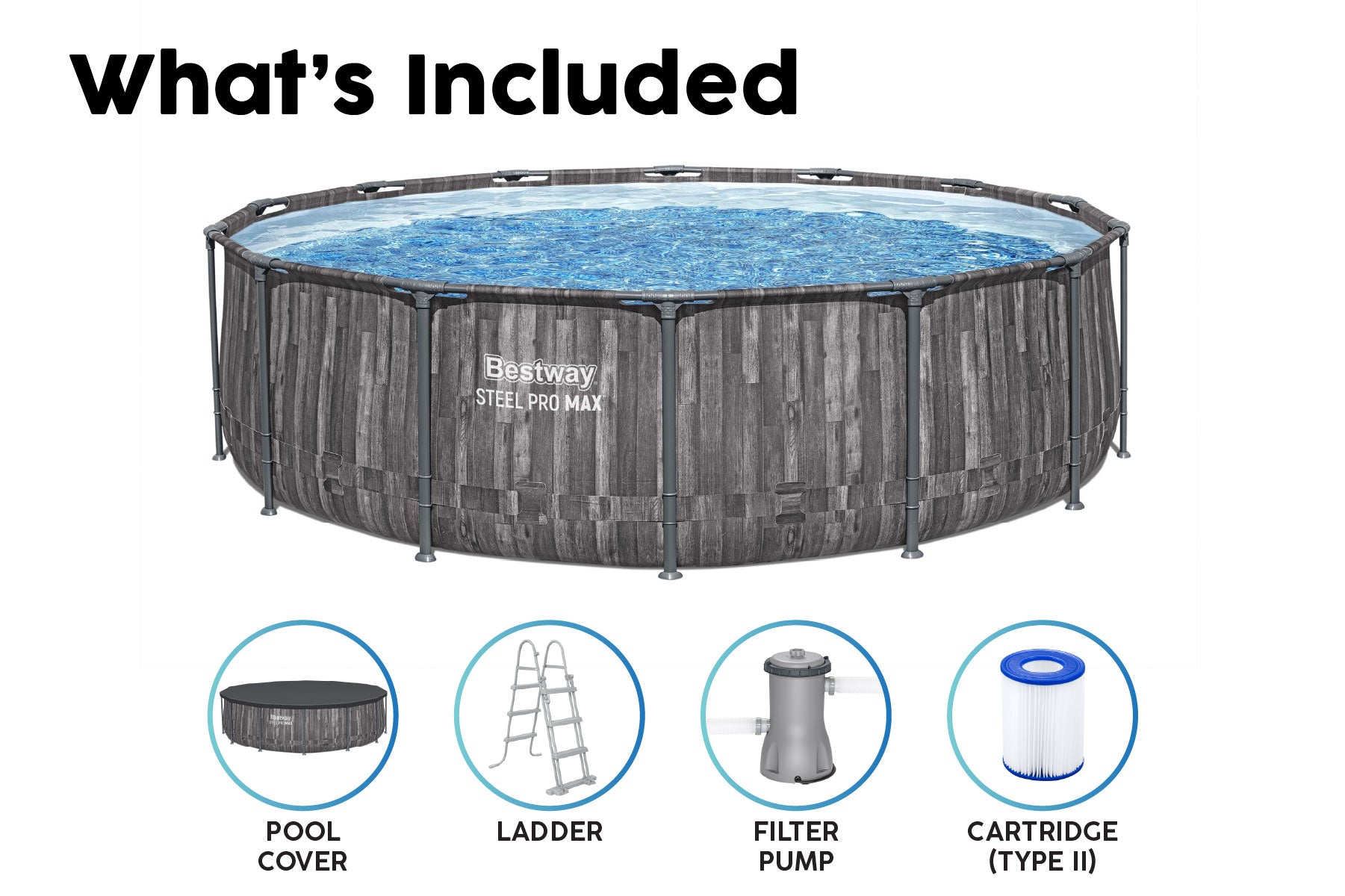 steel frame 14ft pool