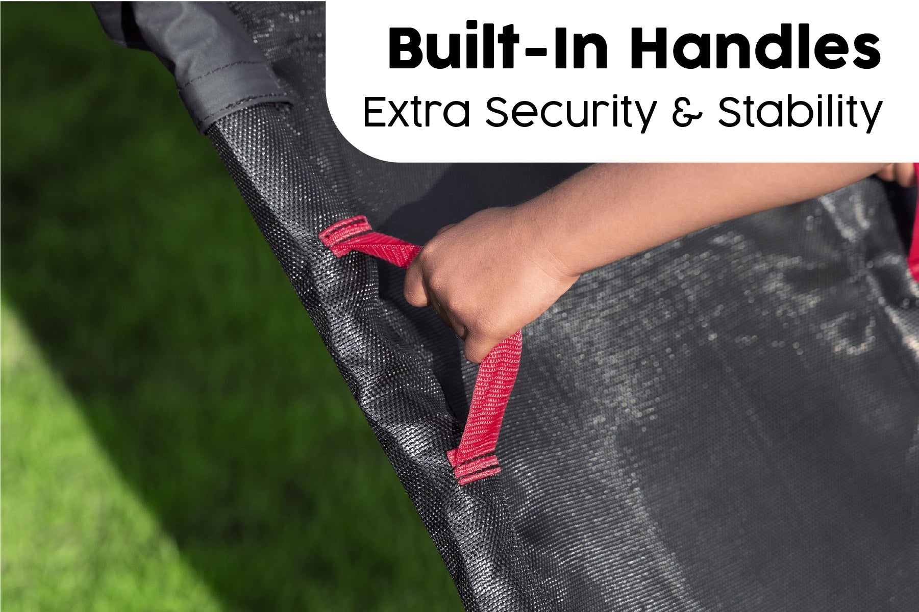 trampoline slide with handles 