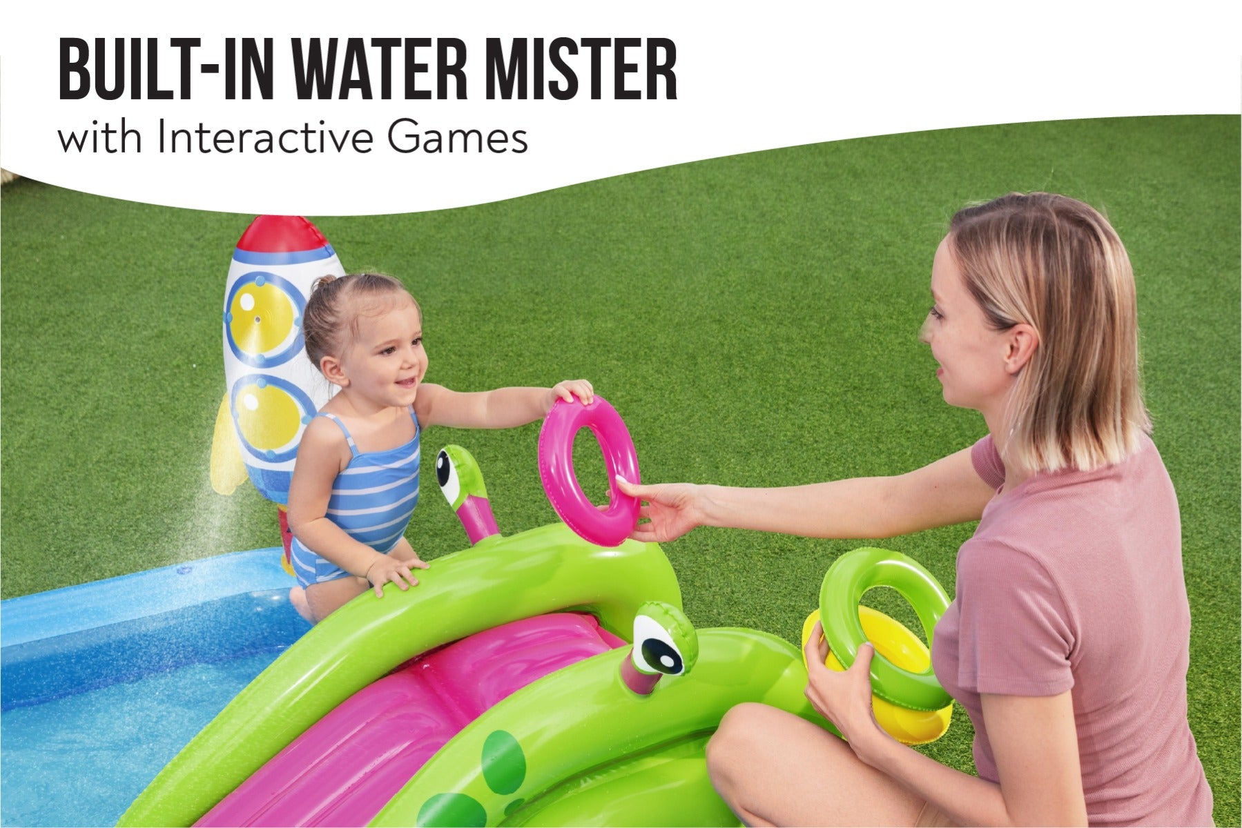 Little Astronaut Kids Inflatable Paddling Pool Play Center