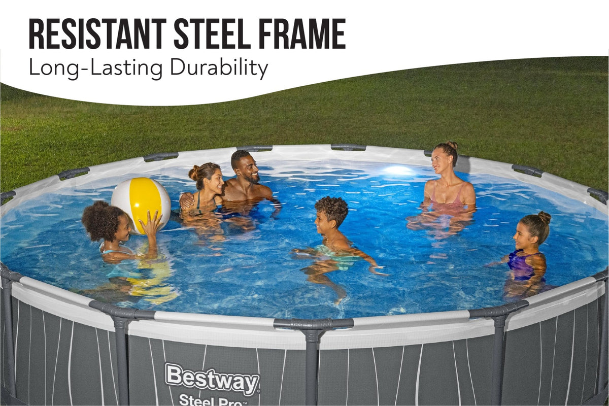 15ft Steel Pro Max™ with LED Lights Store UK | Bestway UK