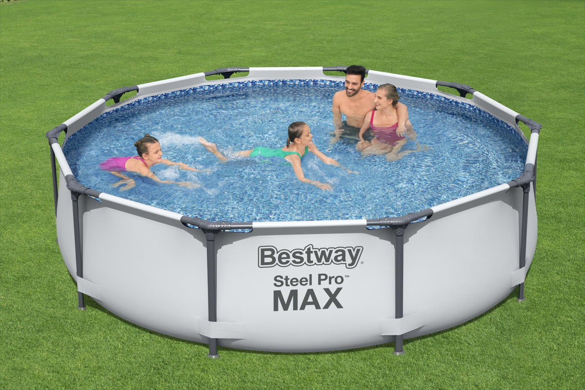 10ft Steel Pro Max Swimming Pool - Grey - Round | Bestway Store UK ...