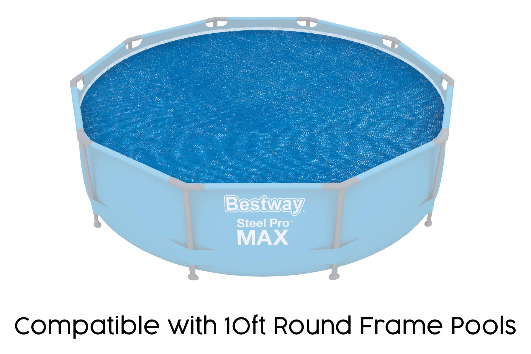 10ft Solar Pool Cover for Steel Pro Max Above Ground Pool