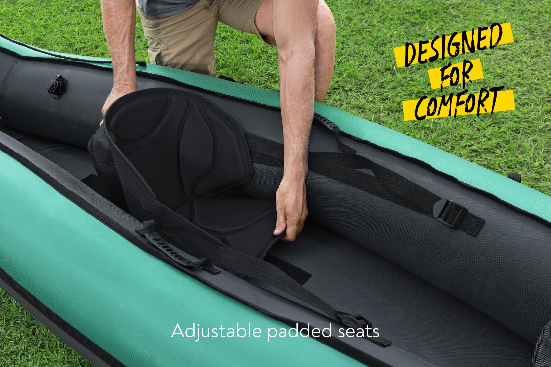 Hydro-force 1 Person Inflatable Kayak Complete Set - Ventura
