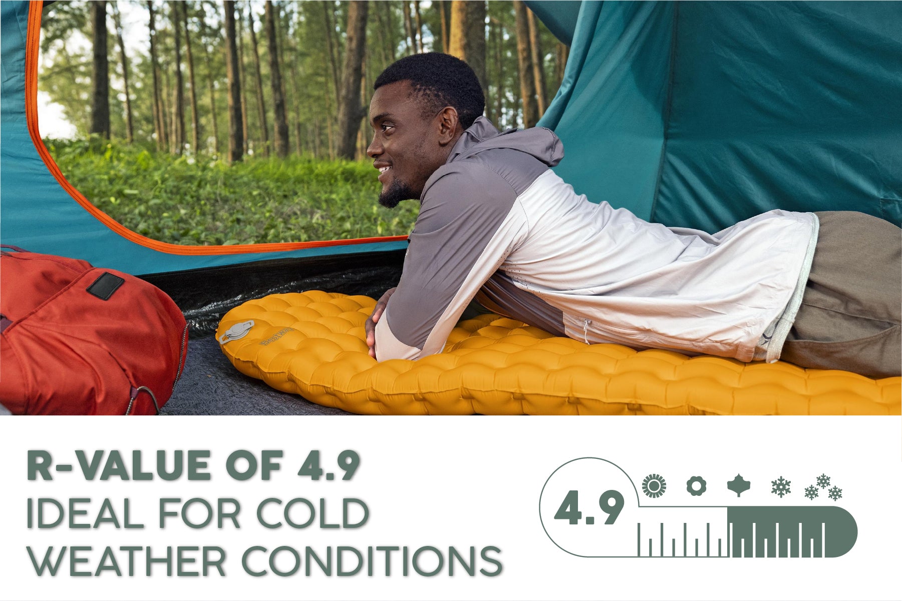 RidgeLite Ultra-Light Insulated Cold Weather Sleeping Pad - Regular