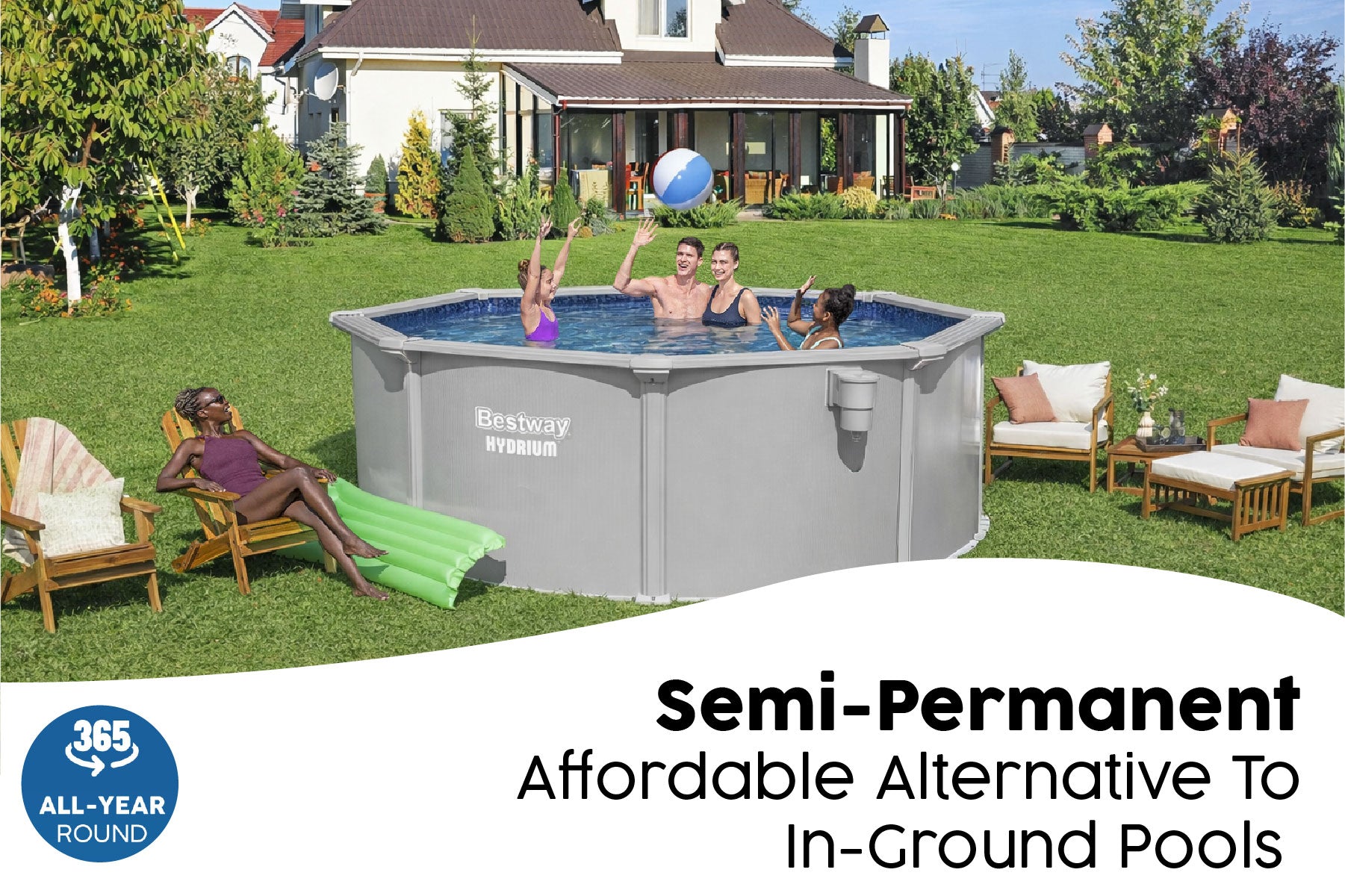 semi-permanent above ground pool