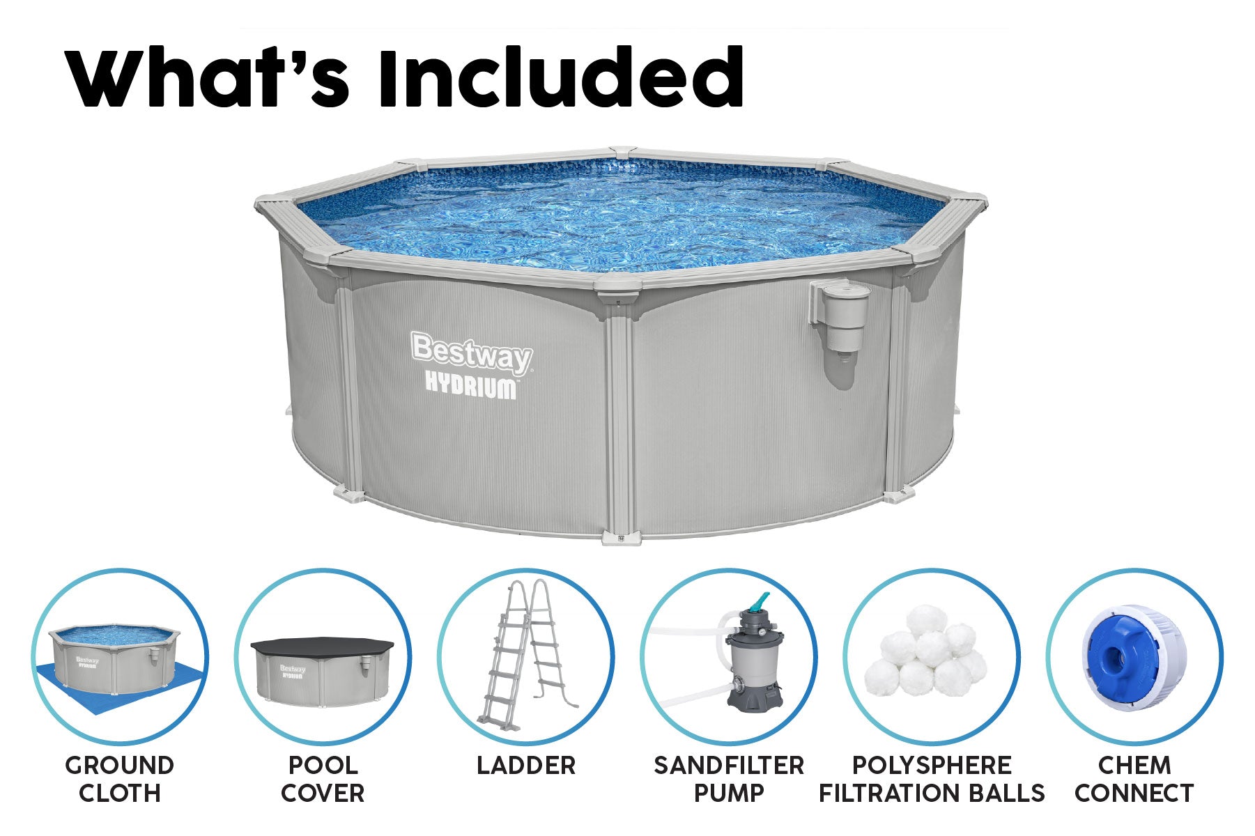 above ground pool complete set 