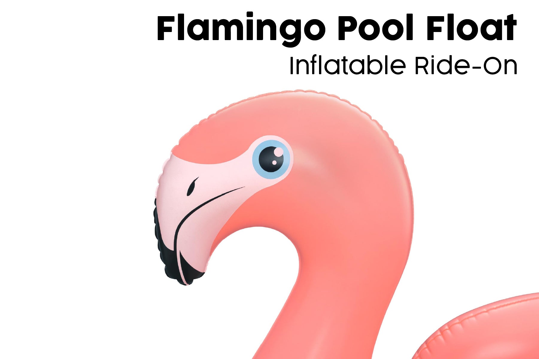 pink inflatable flamingo