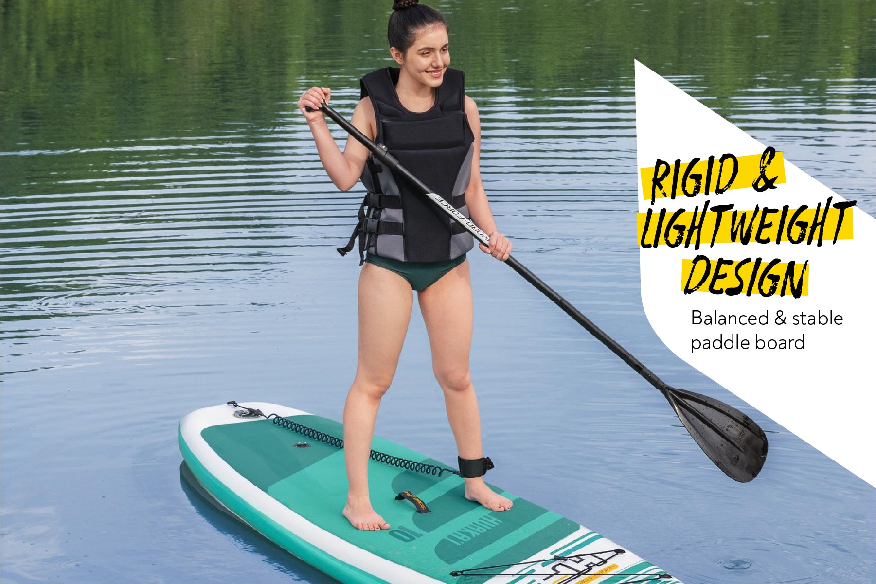Hydro-Force 10ft Inflatable Paddle Board SUP Set - HuaKa'i