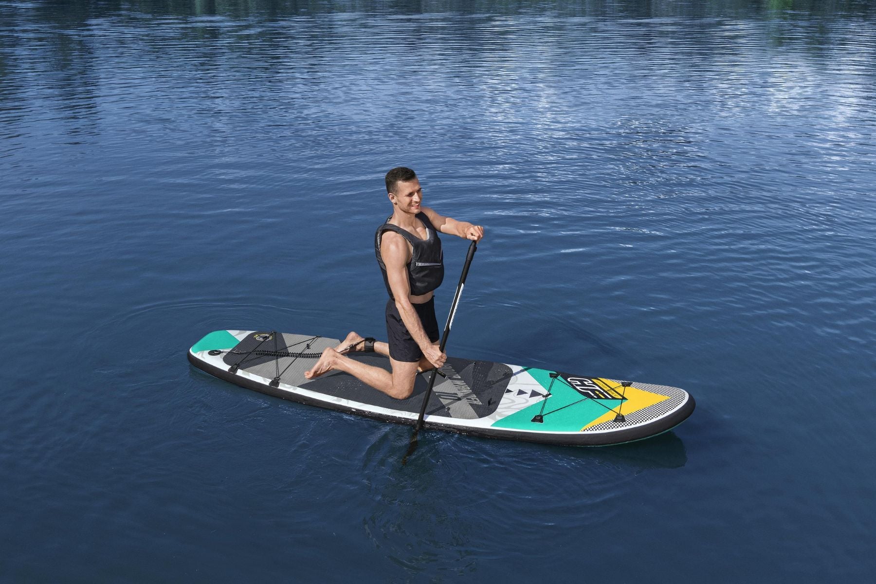 Hydro-Force 10ft Inflatable Paddle Board/ Kayak Set - Aqua Wander