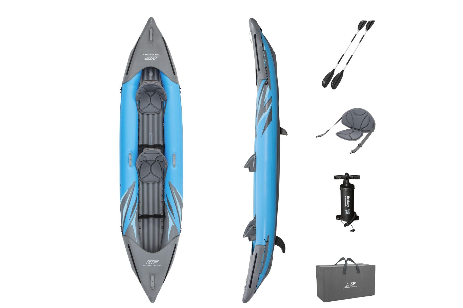 Hydro-Force™ Surge Elite™ 2 Person Inflatable Kayak Complete Set