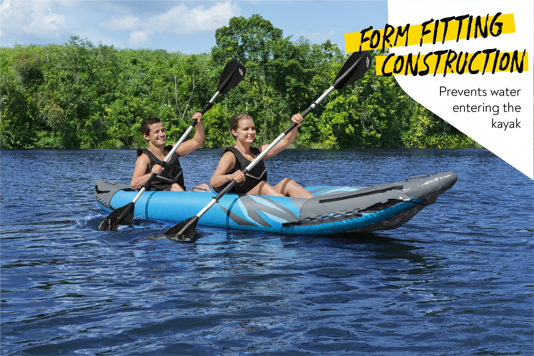 Hydro-Force™ Surge Elite™ 2 Person Inflatable Kayak Complete Set