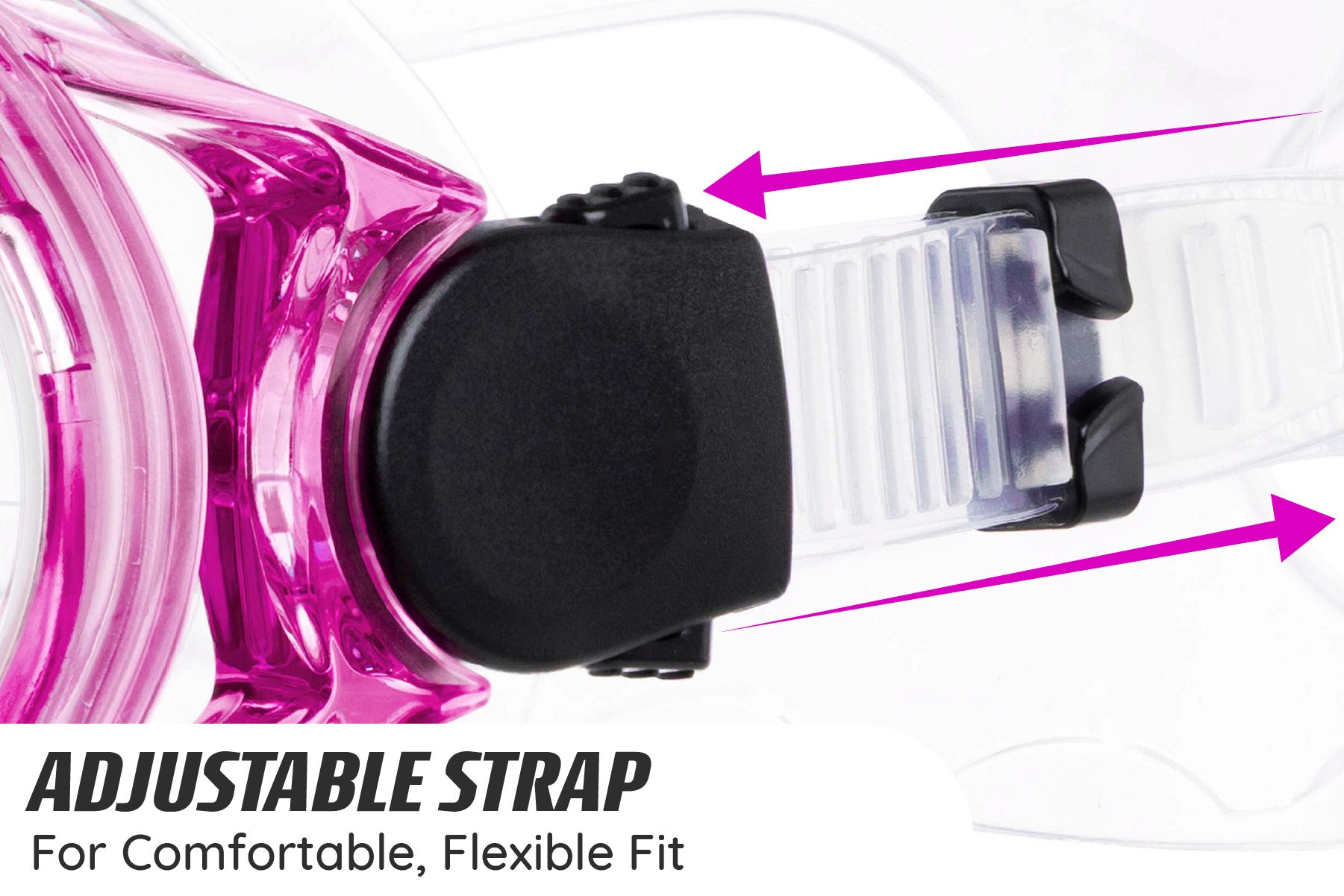 kids fully adjustable snorkel set 