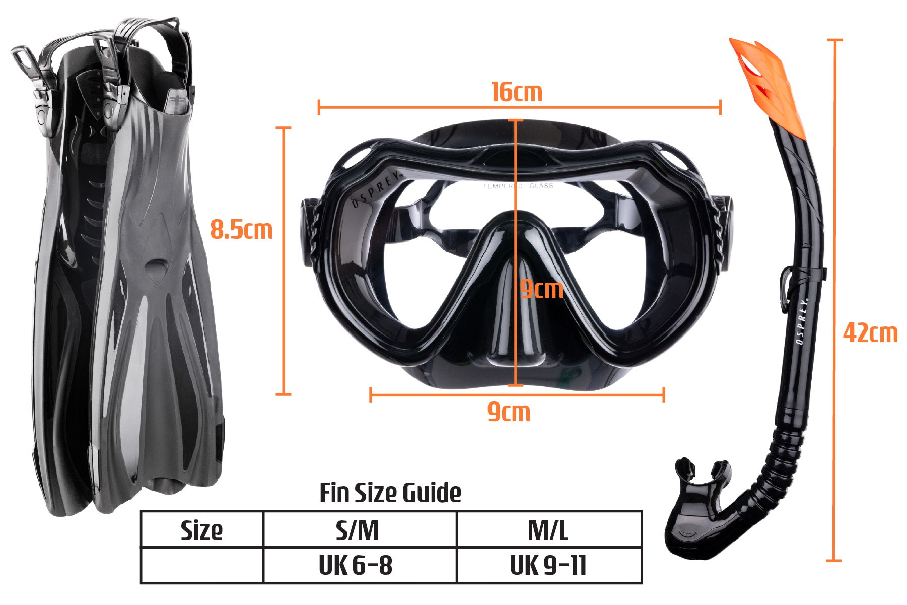 Adjustable Short Blade Dive Fins for Men