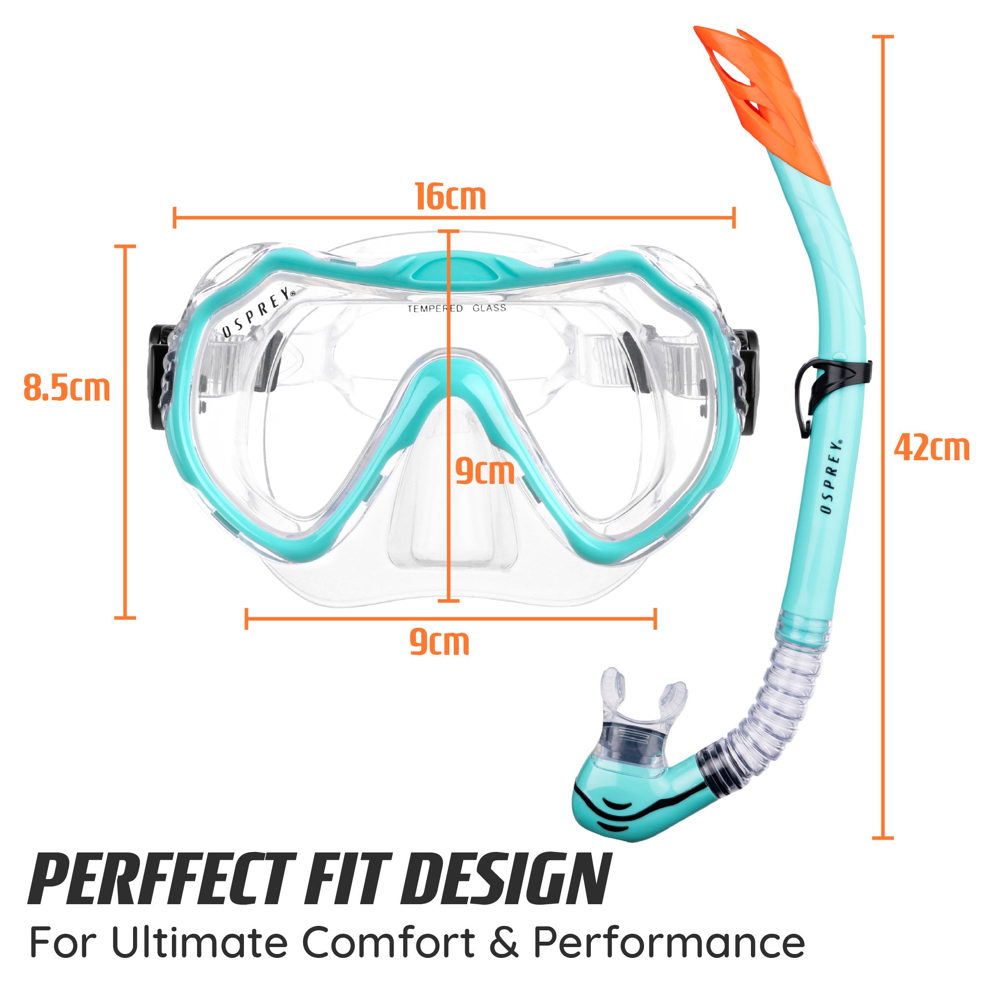 womens snorkelling mask set  