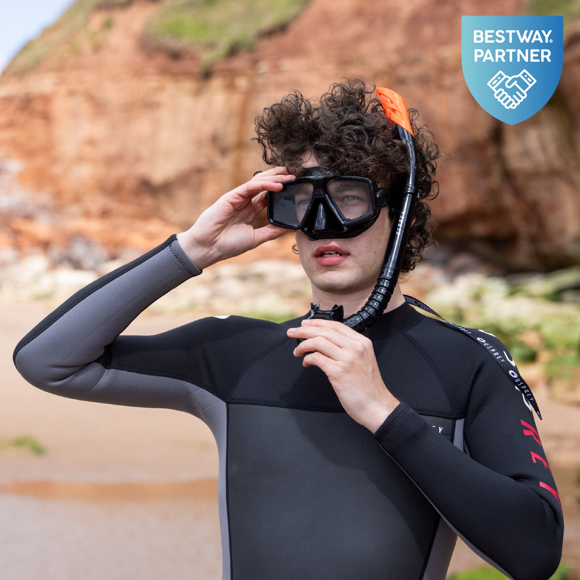 split lens snorkel set