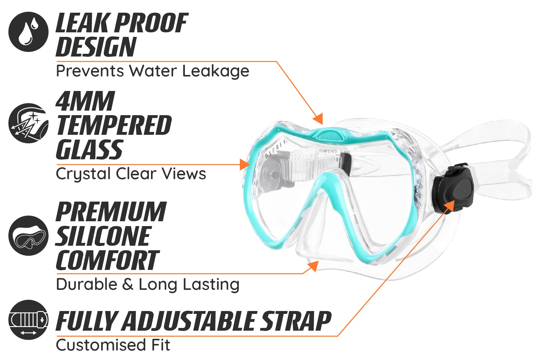 swim snorkel set  for women