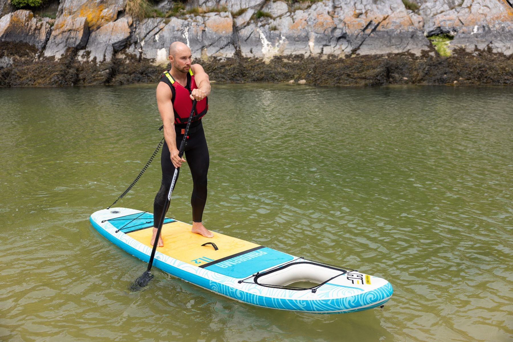 Hydro-Force 11ft Inflatable Paddle Board SUP Set - Panorama